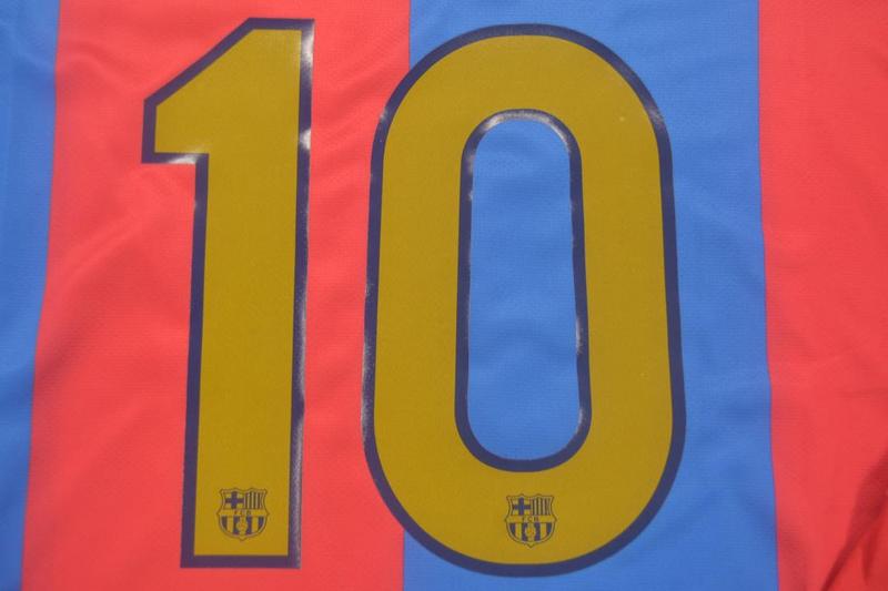 Barcelona Home Long Sleeve 06/07 "Ronaldinho" Nº 10