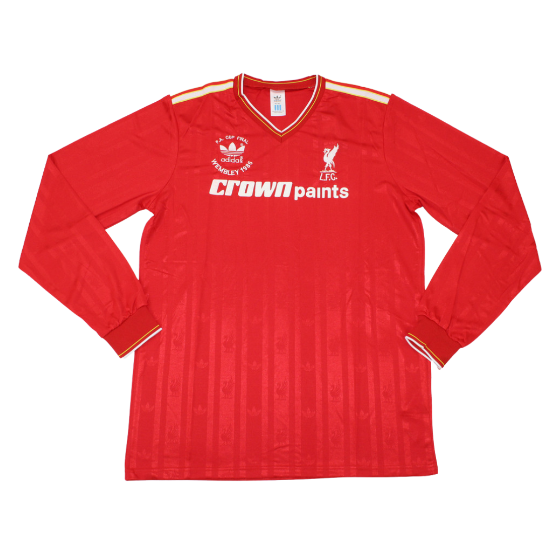 Liverpool Home Double Winners Long Sleeve 85/86