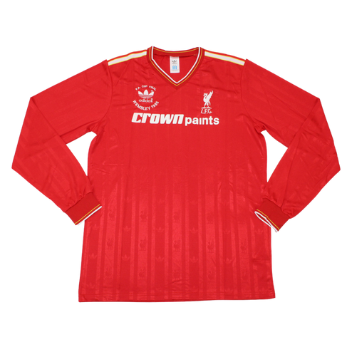 Liverpool Home Double Winners Long Sleeve 85/86