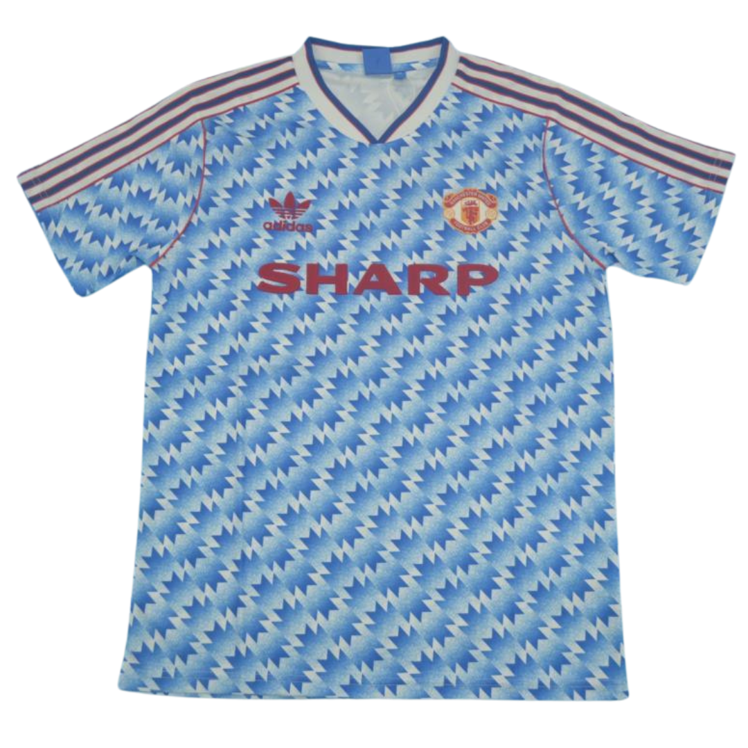 Manchester United Away Blue 90/92 Nº 10