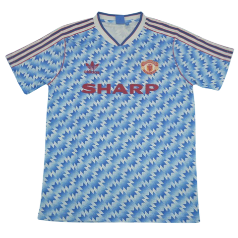 Manchester United Away Blue 90/92 Nº 10