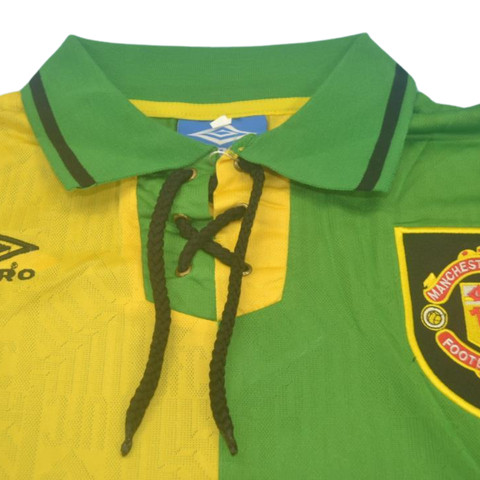 Manchester United Away Green Yellow Long Sleeve 92/94 "Cantona" Nº 7