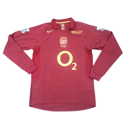 Arsenal Home Dark Red Long Sleeve 05/06 "Henry" Nº 14