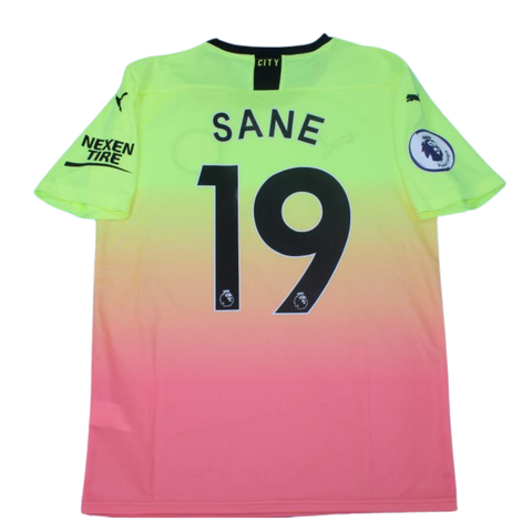 Manchester City Away Pink Yellow 19/20 "Sane" Nº 19