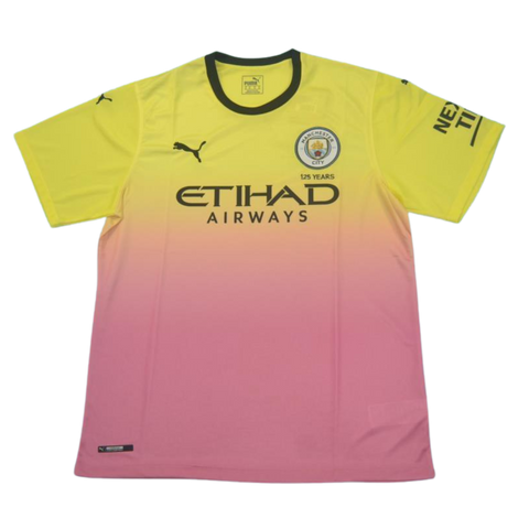 Manchester City Away Pink Yellow 19/20