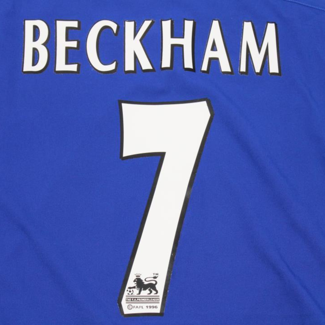 Manchester United Away Blue 02/03 "Beckham" Nº 7