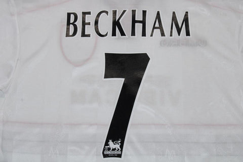 Manchester United White Away Long Sleeve 97/99 "Beckham" Nº7