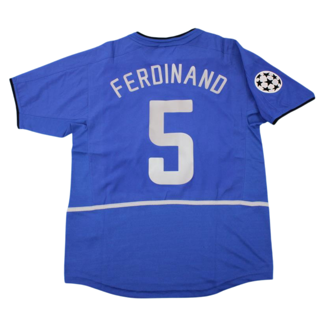 Manchester United Away Blue 02/03 "Ferdinand" Nº 5