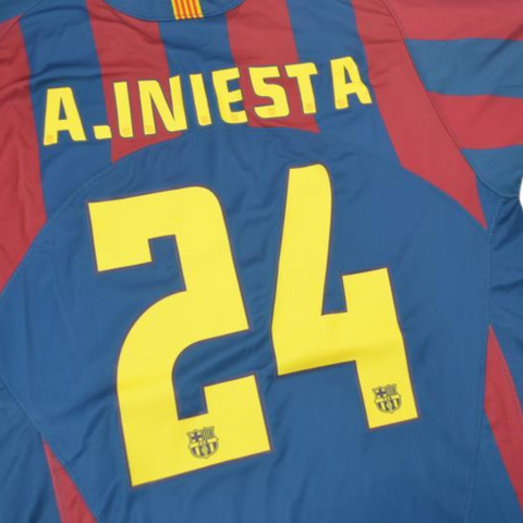 Barcelona Home 2006 "A. Iniesta" Nº 24