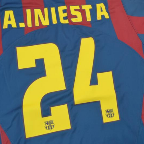 Barcelona Home 2006 "A. Iniesta" Nº 24