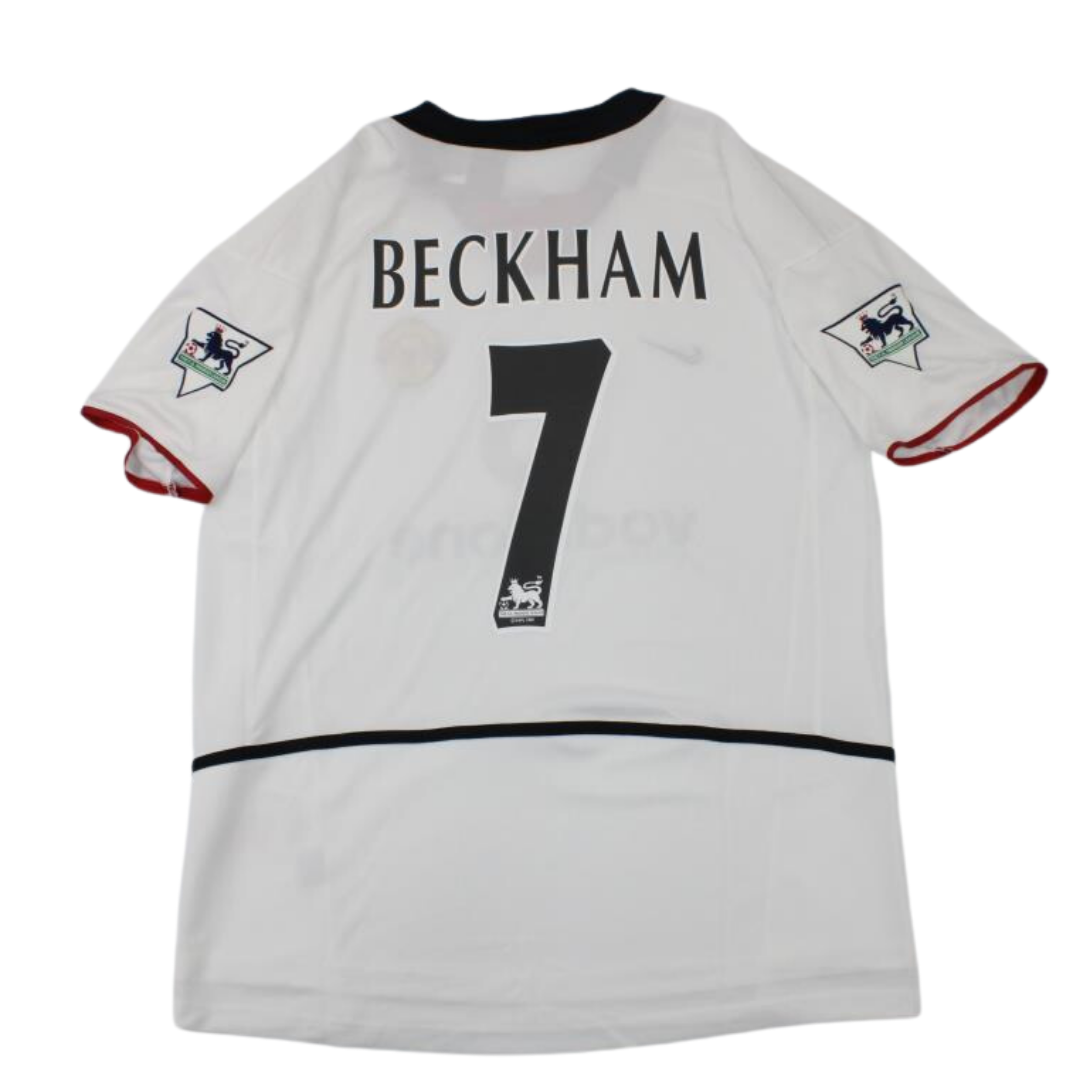 Manchester United White Away 02/03 "Beckham" Nº7