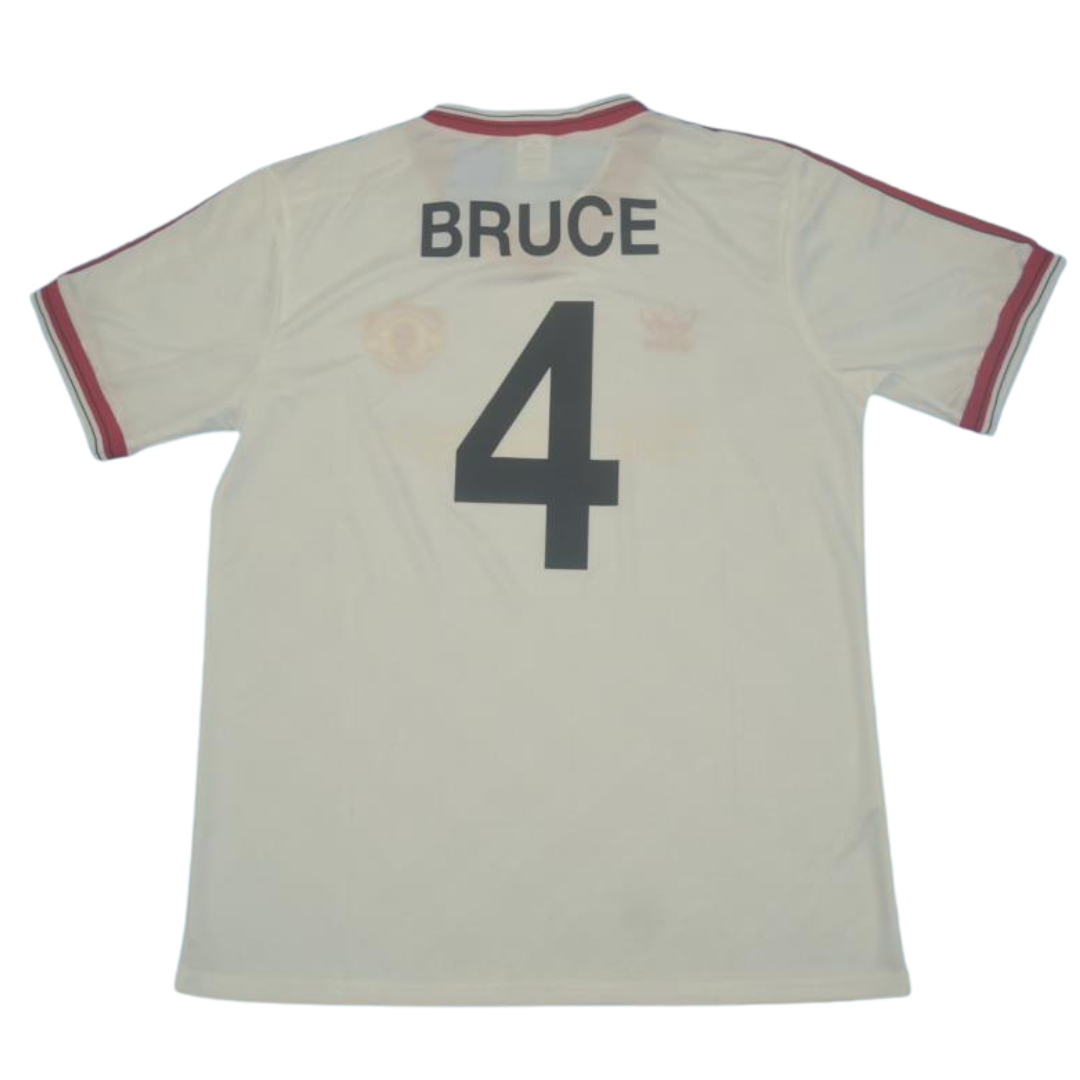 Manchester United Away White 86/88 "Bruce" Nº 4