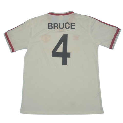 Manchester United Away White 86/88 "Bruce" Nº 4