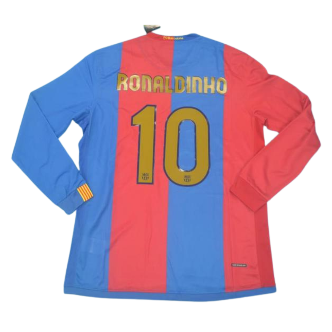 Barcelona Home Long Sleeve 06/07 "Ronaldinho" Nº 10