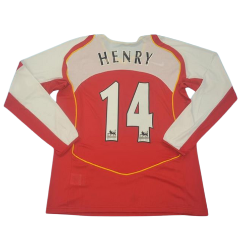 Arsenal Home Long Sleeve 04/05 "Henry" Nº 14