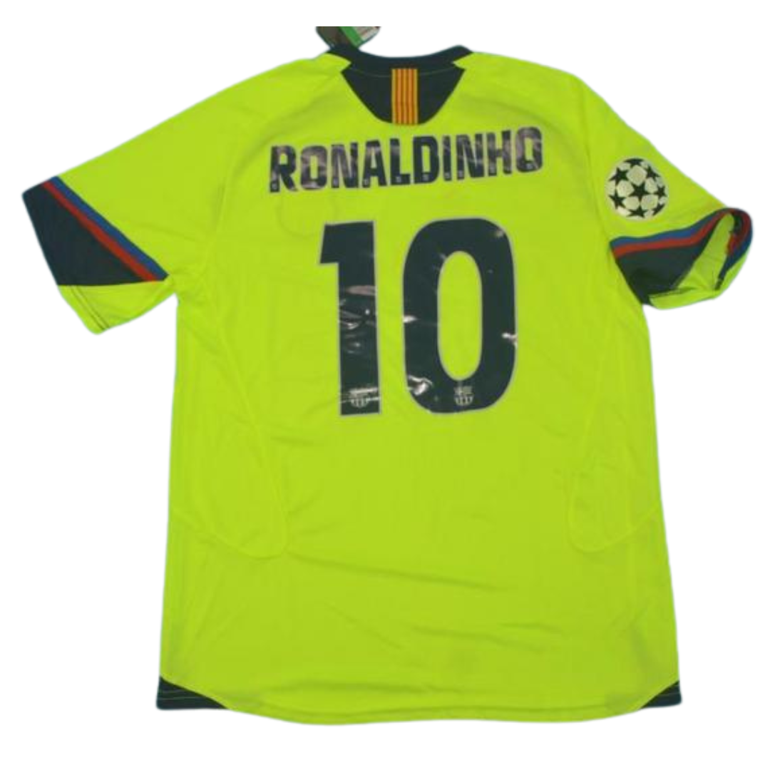 Barcelona Away Green 05/06  "Ronaldinho" Nº 10