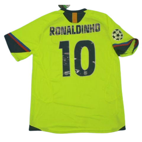 Barcelona Away Green 05/06  "Ronaldinho" Nº 10