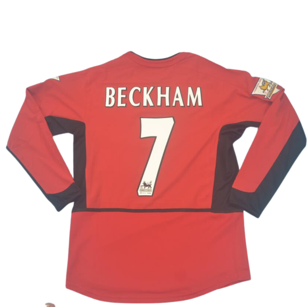 Manchester United Home Long Sleeve 02/04 "Beckham" Nº7