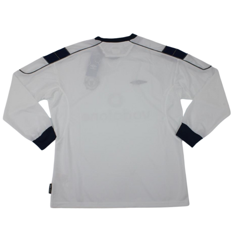 Manchester United Away White Long Sleeve 99/00