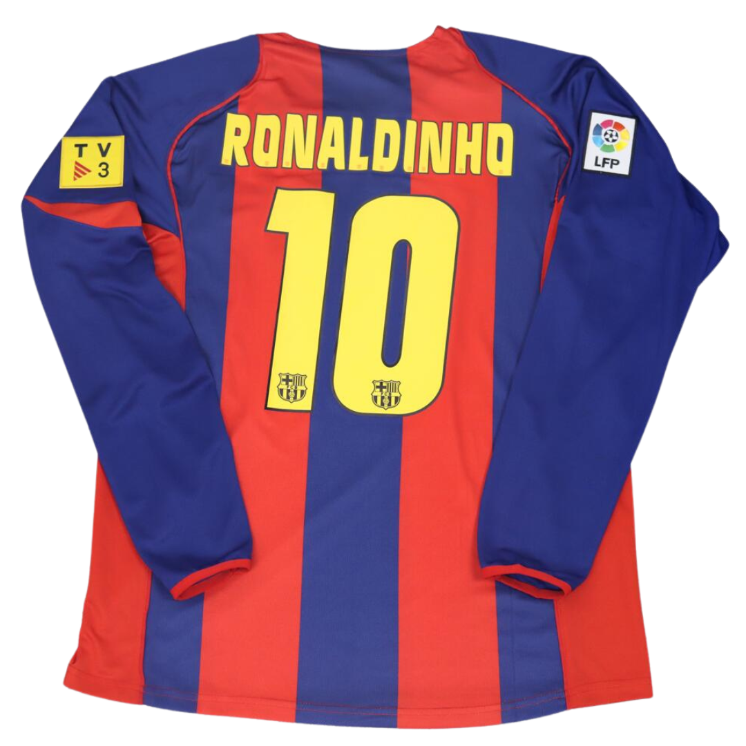 Barcelona Home Long Sleeve 04/05 "Ronaldinho" Nº 10