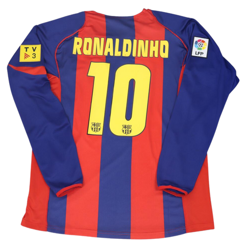 Barcelona Home Long Sleeve 04/05 "Ronaldinho" Nº 10