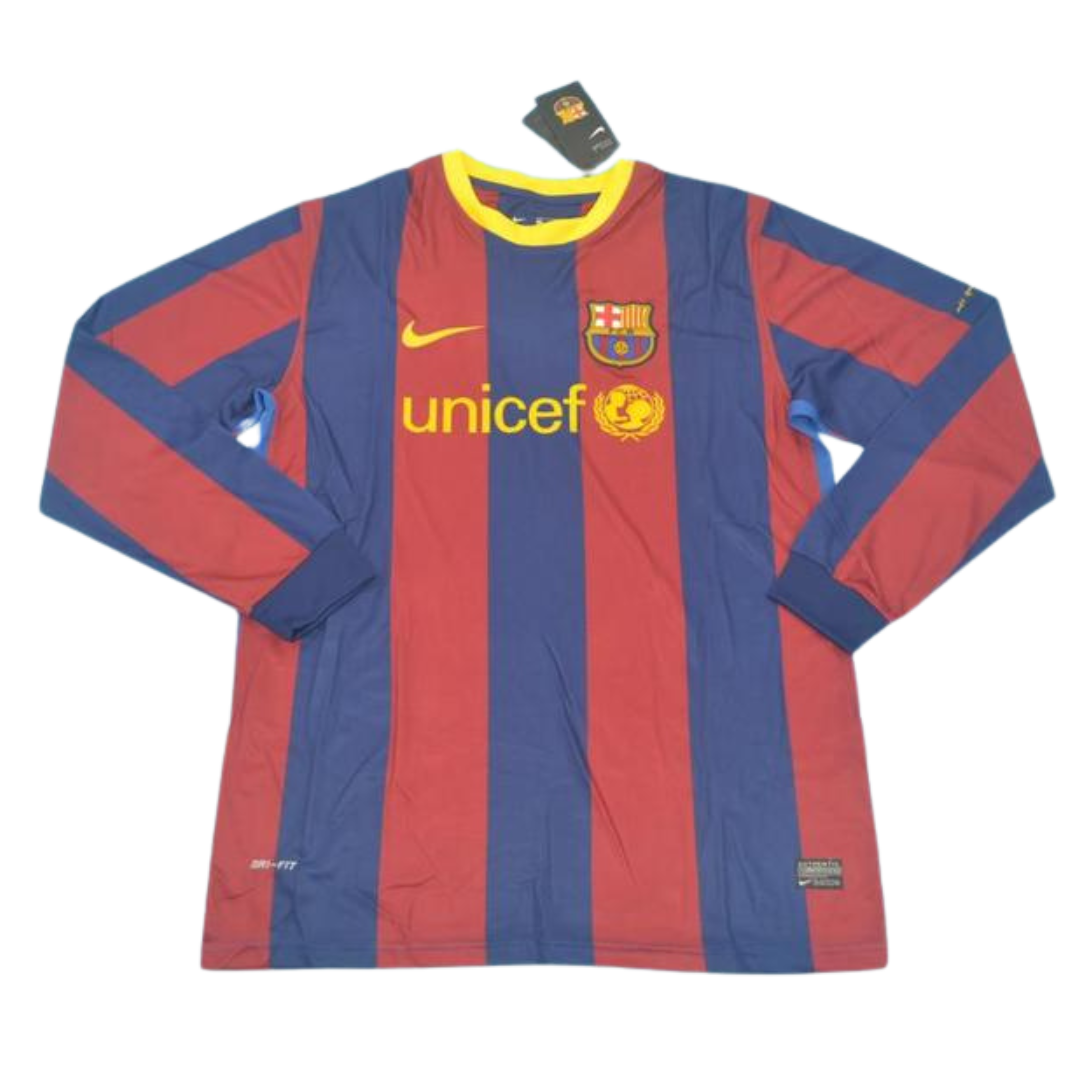 Barcelona Home Long Sleeve 10/11 "David Villa" Nº 7