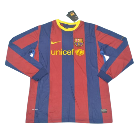 Barcelona Home Long Sleeve 10/11 "David Villa" Nº 7