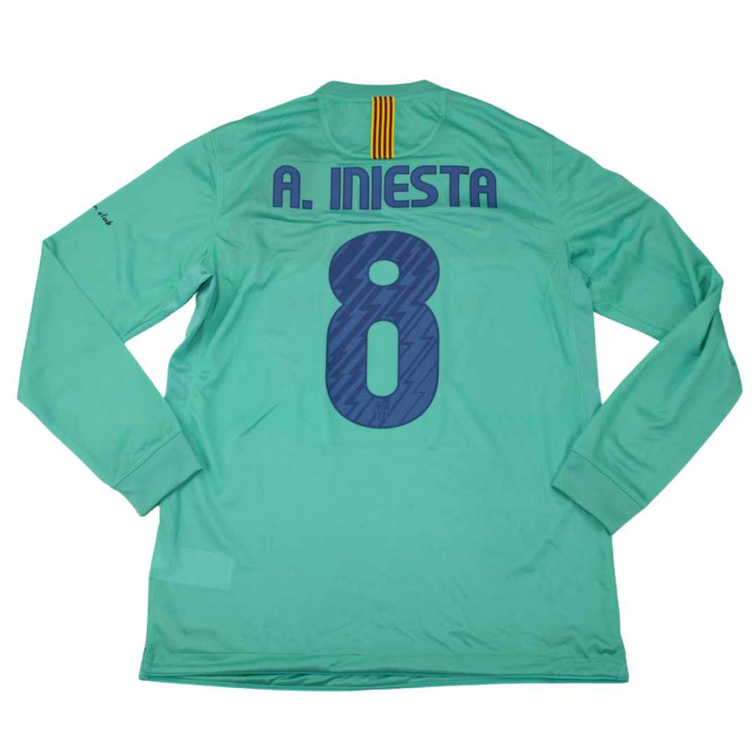 Barcelona Away Long Sleeve 10/11 "A. Iniesta" Nº 8