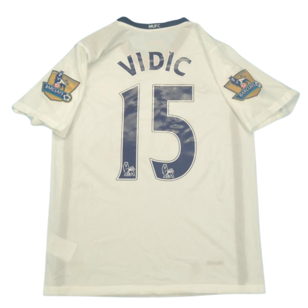 Manchester United Away White 08/09 "Vidic" Nº 15