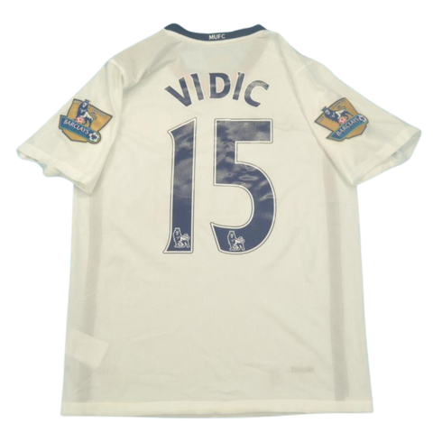 Manchester United Away White 08/09 "Vidic" Nº 15