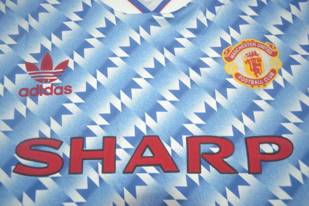 Manchester United Away Blue Long Sleeve 90/92 "Cantona" Nº 7