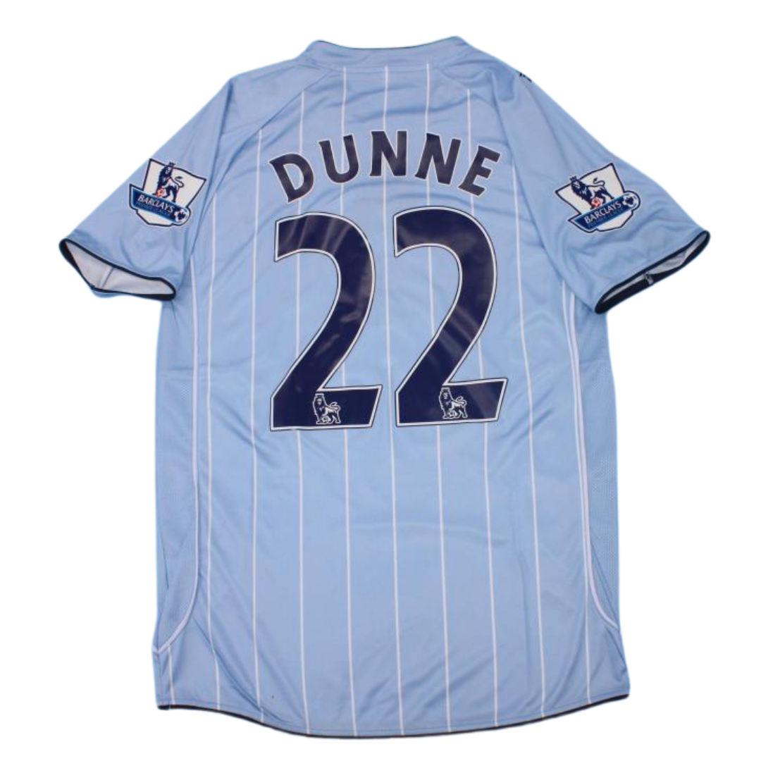 Manchester City Home 07/08 "Dunne" Nº 22