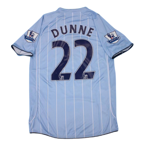 Manchester City Home 07/08 "Dunne" Nº 22