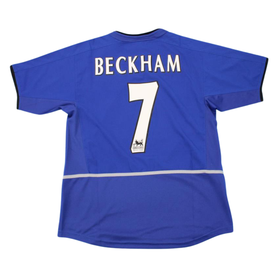 Manchester United Away Blue 02/03 "Beckham" Nº 7