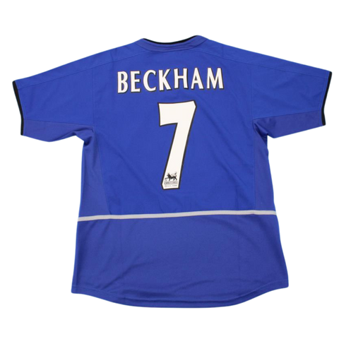 Manchester United Away Blue 02/03 "Beckham" Nº 7