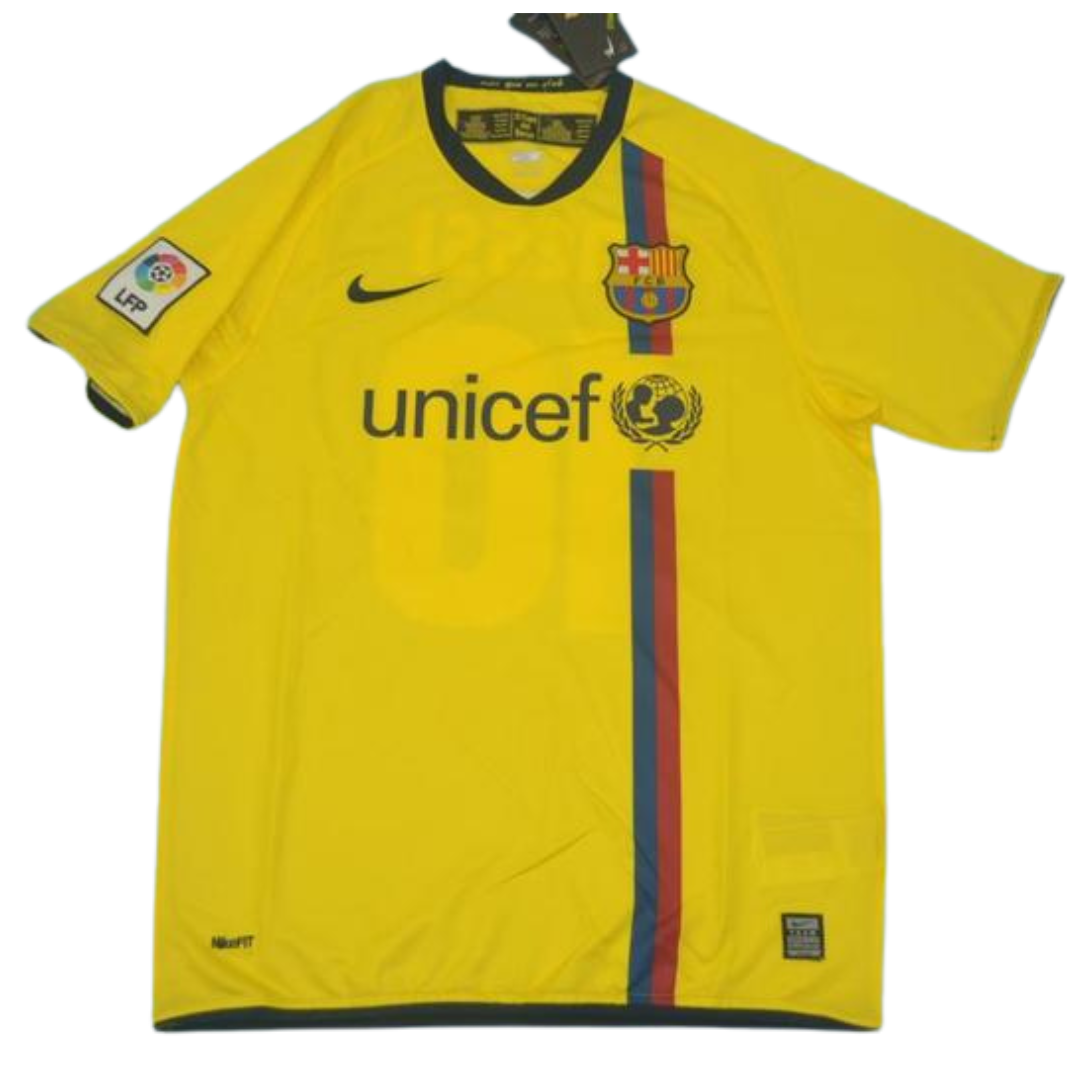 Barcelona Away Yellow 08/09 "Iniesta" Nº 8