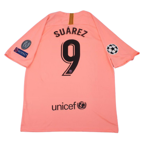 Barcelona Away Pink Third 18/19 "Suárez" Nº 9