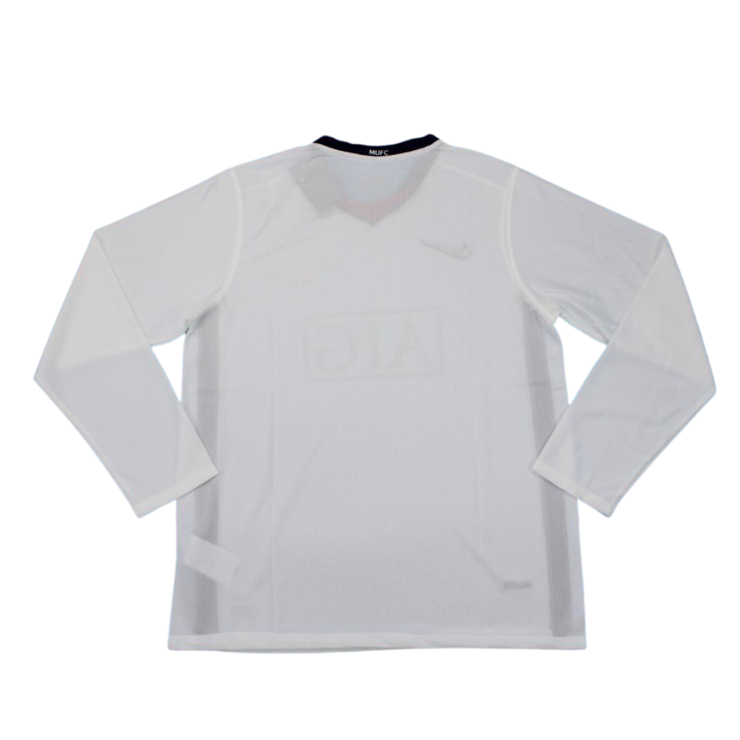 Manchester United Away White Long Sleeve 08/09