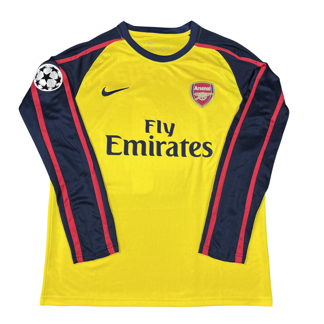 Arsenal Away Yellow 08/09 Long Sleeve "Fabregas" Nº 4