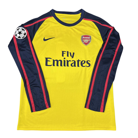 Arsenal Away Yellow 08/09 Long Sleeve "Fabregas" Nº 4