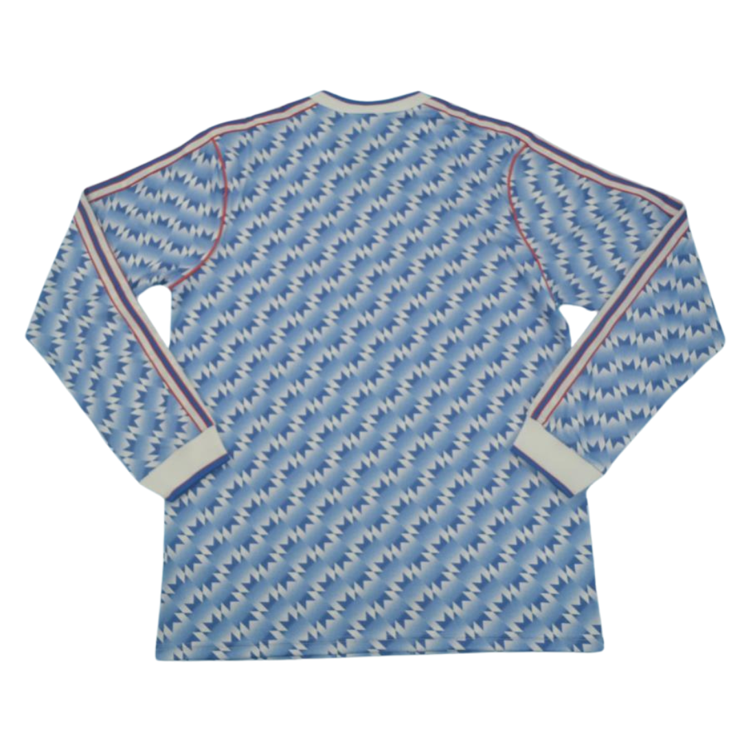 Manchester United Away Blue Long Sleeve 90/92