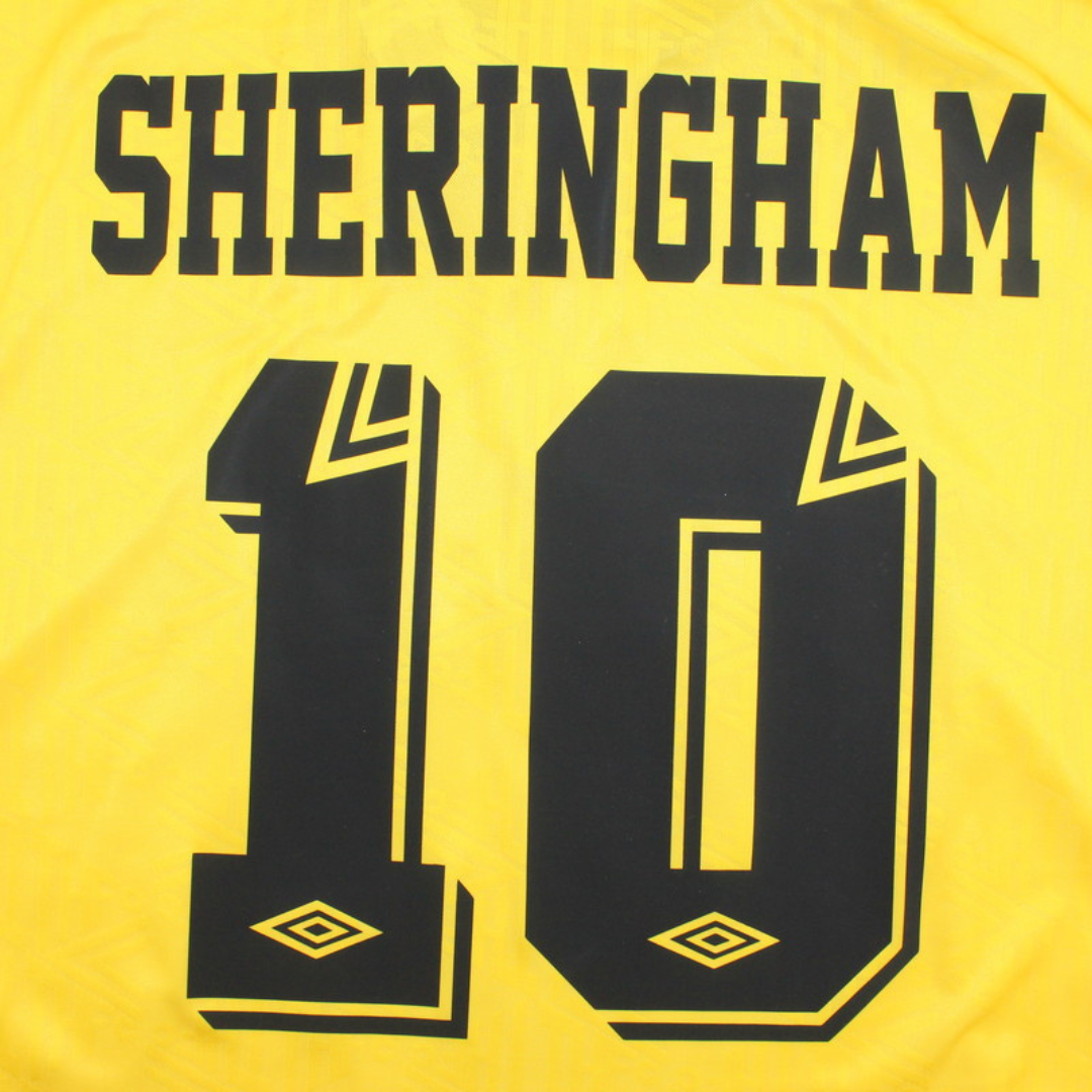 Tottenham Away Yellow 92/95 "Sheringham" Nº 10