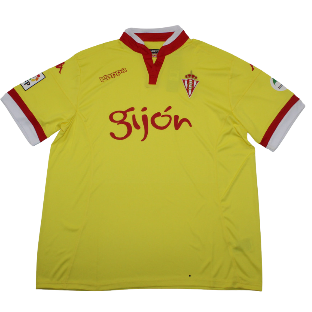 Sporting de Gijón Away Yellow 15/16