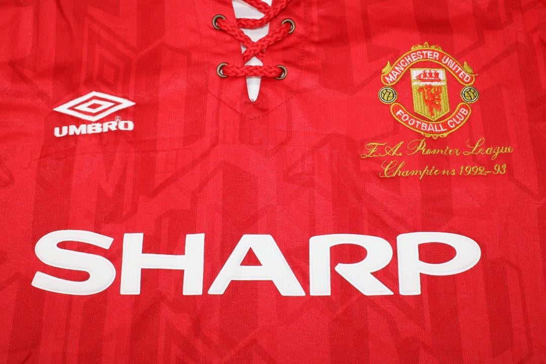 Manchester United Home Champions Version 92/93