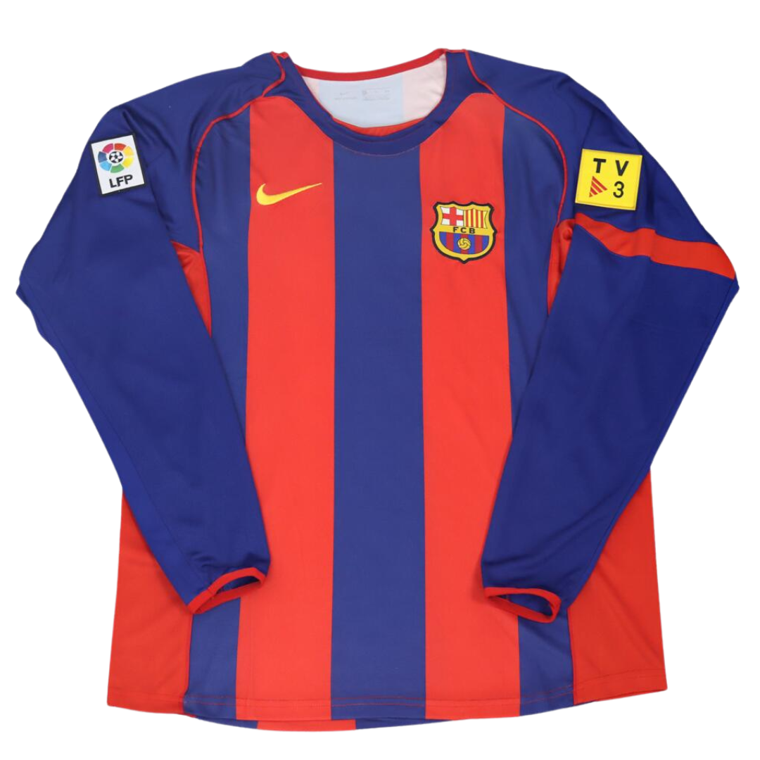 Barcelona Home Long Sleeve 04/05 "Ronaldinho" Nº 10