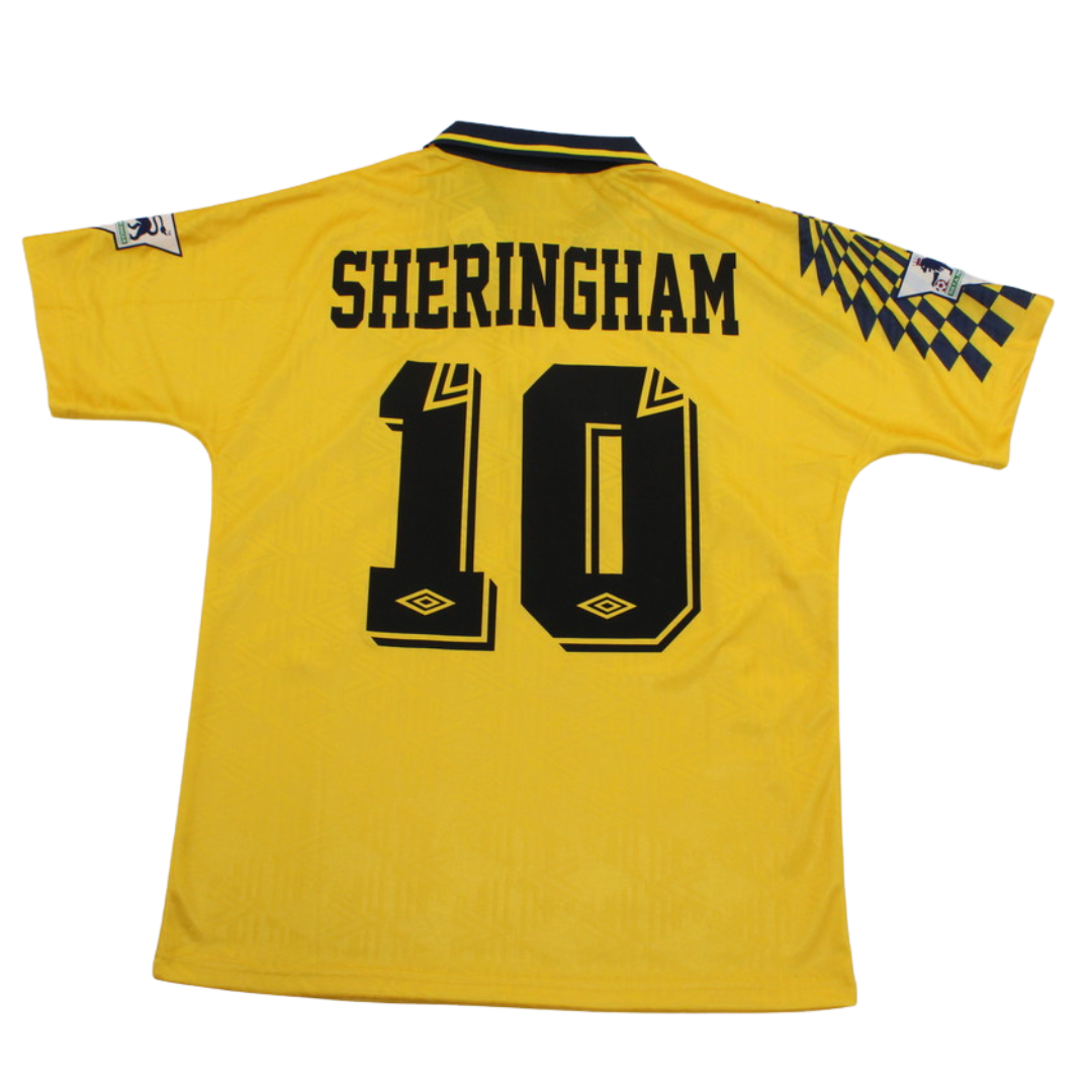 Tottenham Away Yellow 92/95 "Sheringham" Nº 10