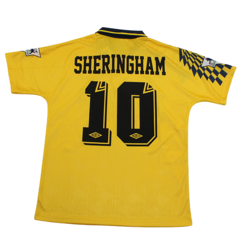 Tottenham Away Yellow 92/95 "Sheringham" Nº 10