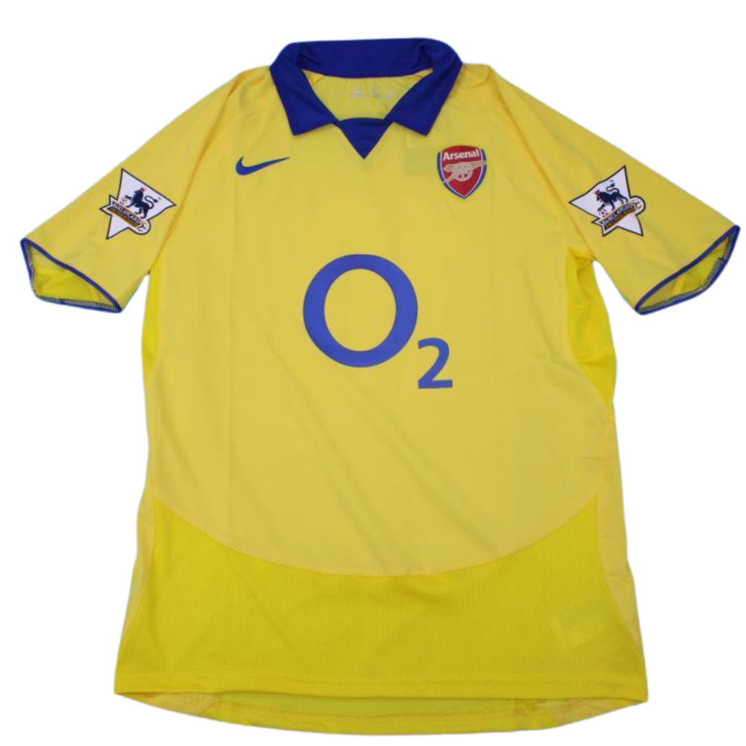 Arsenal Away Yellow 03/05 "Bergkmap" Nº 10