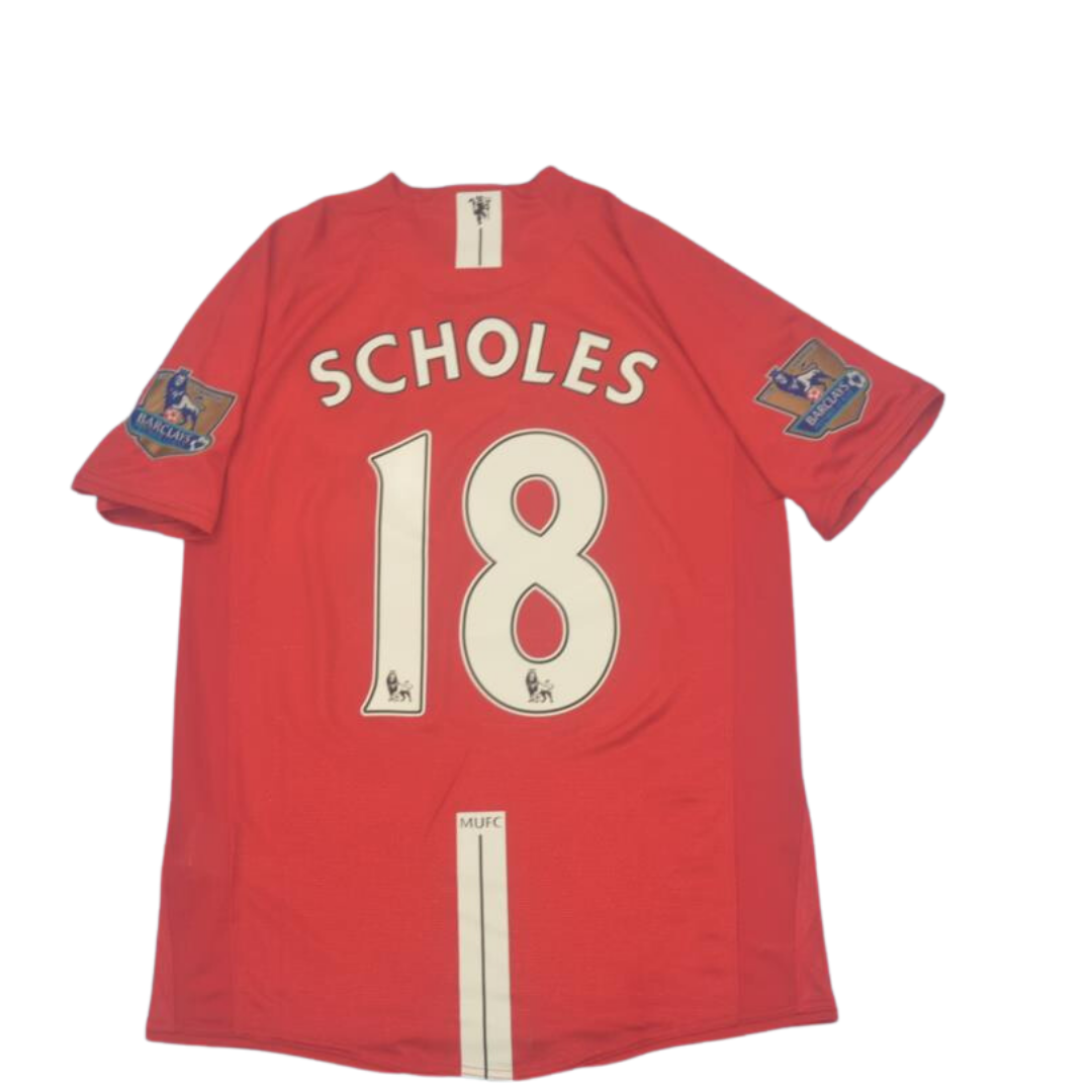 Manchester United Home 07/09 "Scholes" Nº18