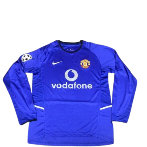 Manchester United Blue Away Long Sleeve 02/03 "Beckham" Nº7